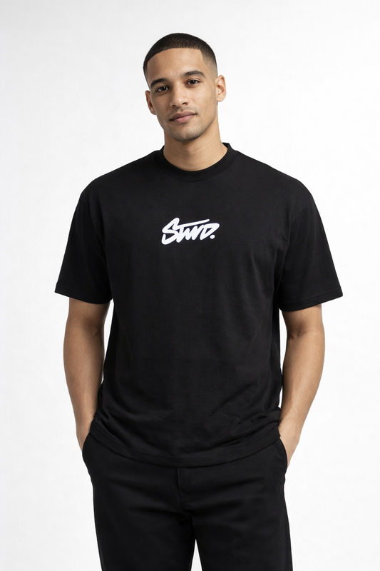 DROP-SHOULDER BLACK STAND