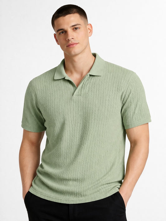 Sage Textured Polo