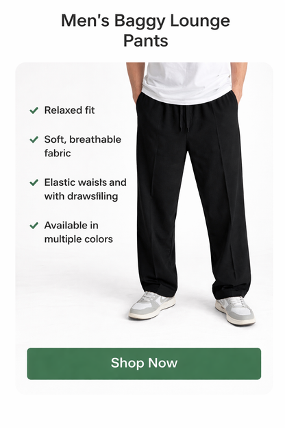 Black Baggy Trouser