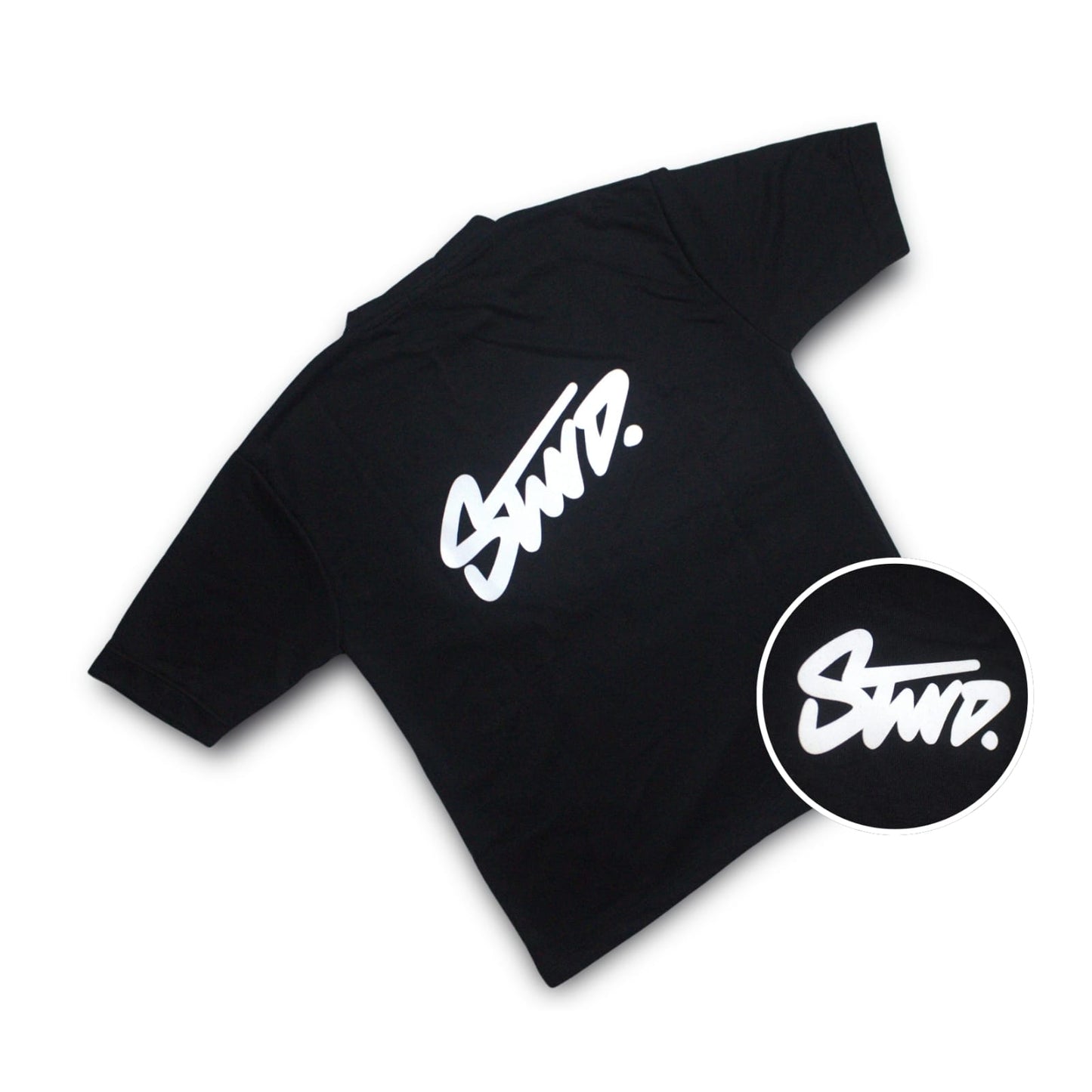 DROP-SHOULDER BLACK STAND