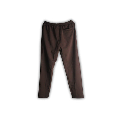 Old money brown textured trouser