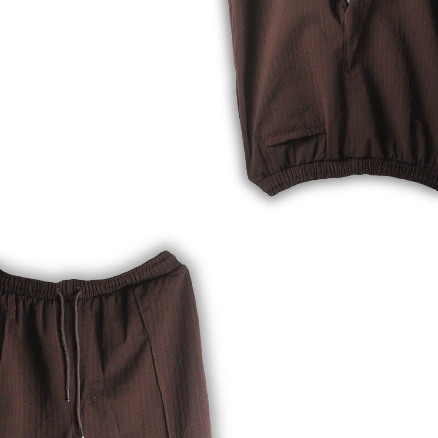 Old money brown textured trouser